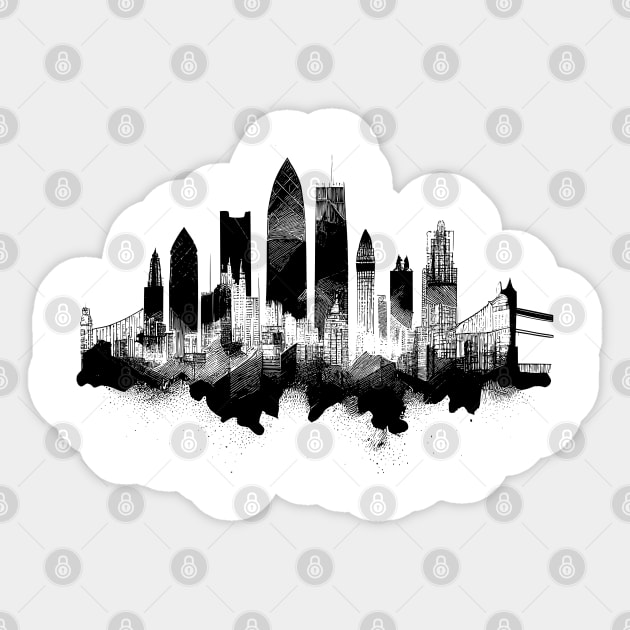 Floating London Sticker by HappyDigital